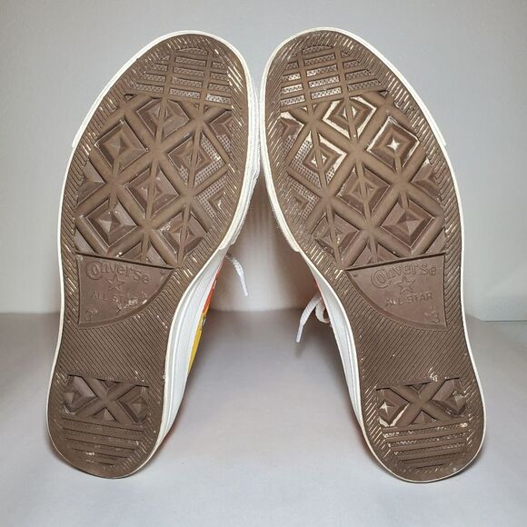 Converse Chuck Taylor Lift Hi Sunshine Sneaker in Orange Size 5 - Picture 11 of 12